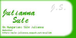 julianna sule business card